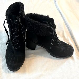 Black ankle boots